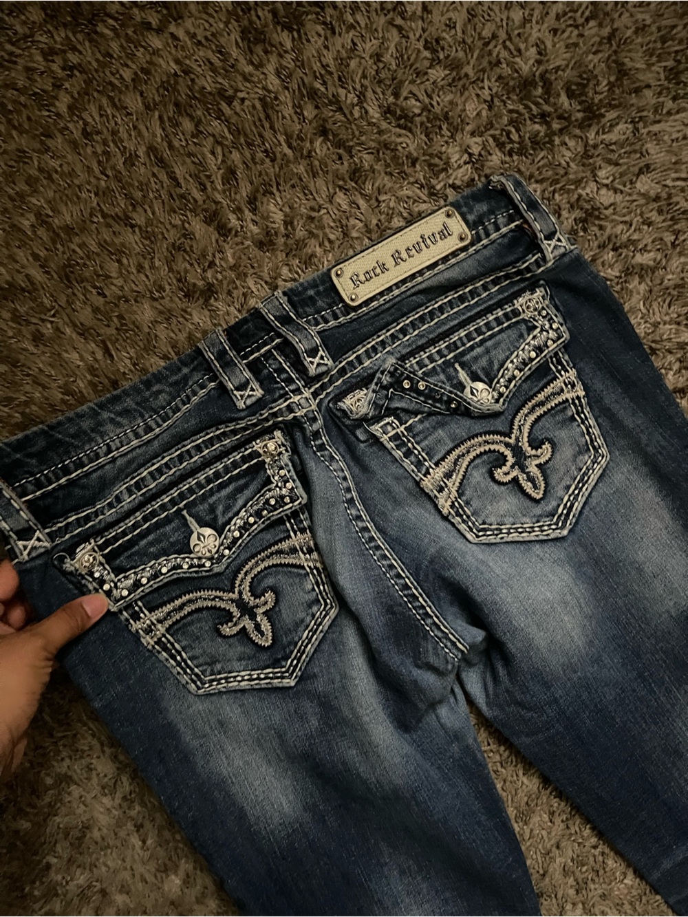 Rock Revival Womens Blue Bootcut Jeans - Picture 7 of 9